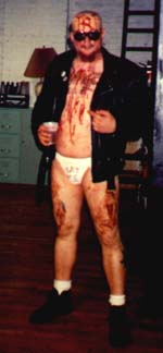 Mike dressed up for Halloween, I'm guessing he's supposed to be your favorite shit eating hero....GG Allin!!